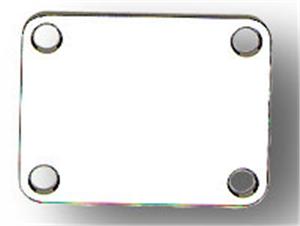 4 Hole Electric Guitar Neckplate in Chrome WD-NBS3C