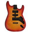 Replacement Strat® Guitar Body in Alder - Cherry Burst BYOSTCB